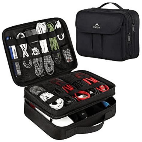 travel organizer for electronic cords.